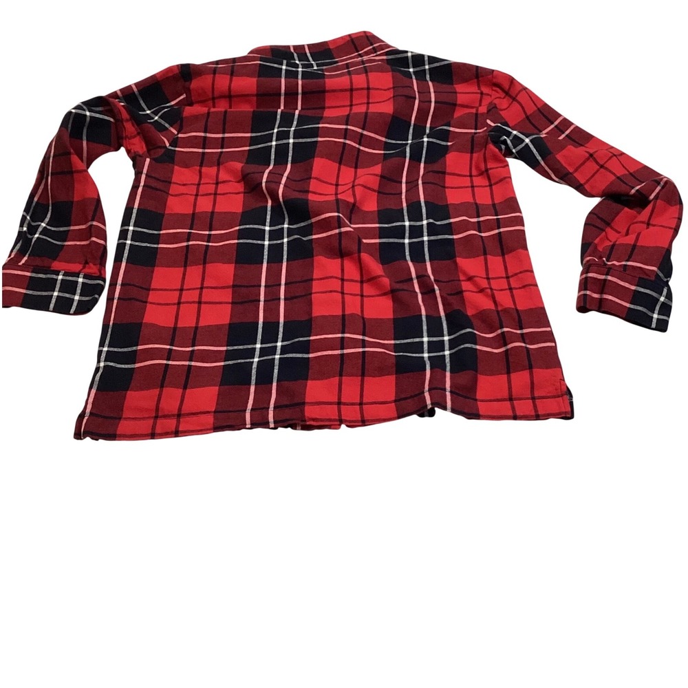 Harley-Davidson Mens Plaid Flannel Button Down Sleep Wear Top Logo Size Medium - Picture 2 of 7